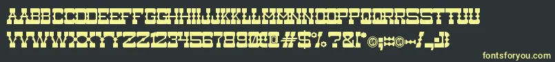 Medium Rare Font – Yellow Fonts on Black Background