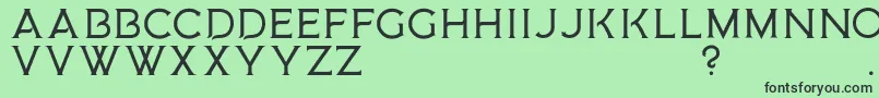 MedusaGothic D-fontti – mustat fontit vihreällä taustalla