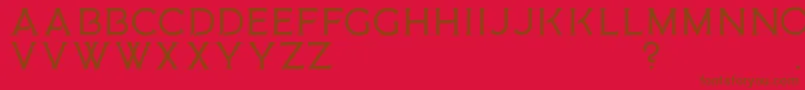 MedusaGothic D Font – Brown Fonts on Red Background