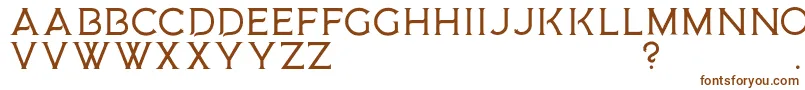 MedusaGothic D Font – Brown Fonts on White Background