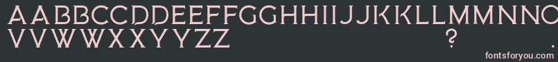 Шрифт MedusaGothic D – розовые шрифты на чёрном фоне