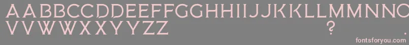 Шрифт MedusaGothic D – розовые шрифты на сером фоне