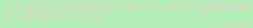 MedusaGothic D Font – Pink Fonts on Green Background