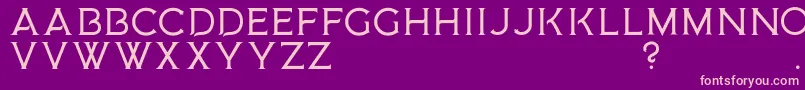 MedusaGothic D Font – Pink Fonts on Purple Background