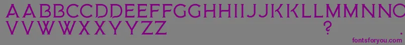 MedusaGothic D-fontti – violetit fontit harmaalla taustalla