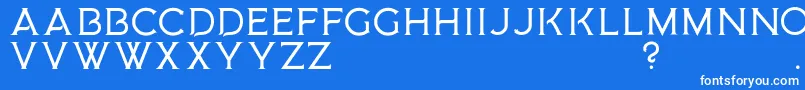 フォントMedusaGothic D – 青い背景に白い文字