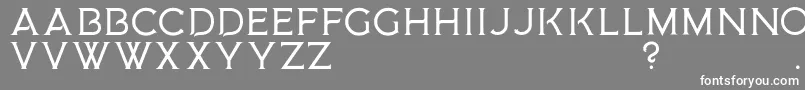 MedusaGothic D-Schriftart – Weiße Schriften auf grauem Hintergrund