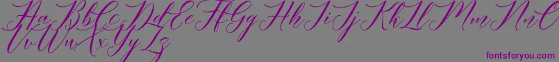 Meetha Script Demo-Schriftart – Violette Schriften auf grauem Hintergrund