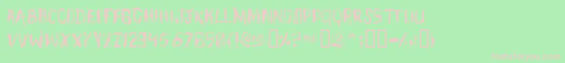 MEETJH   Font – Pink Fonts on Green Background