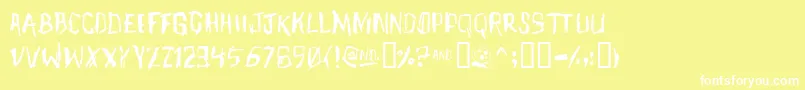 MEETJH   Font – White Fonts on Yellow Background