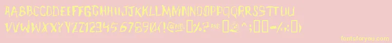 MEETJH   Font – Yellow Fonts on Pink Background