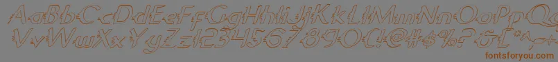 En savoir plus sur la police GypsyRoadOutlineItalic Police GypsyRoadOutlineItalic – polices brunes sur fond gris