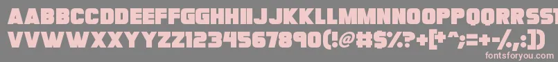 Megabomb Font – Pink Fonts on Gray Background