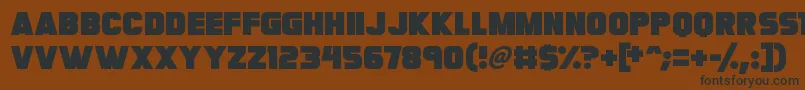 Megabomb Font – Black Fonts on Brown Background