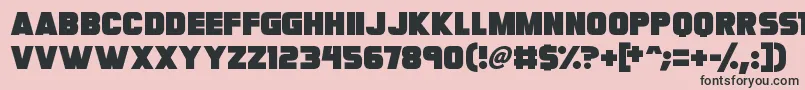 Megabomb Font – Black Fonts on Pink Background