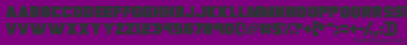 Megabomb Font – Black Fonts on Purple Background