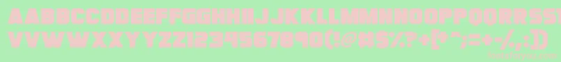 Шрифт Megabomb – розовые шрифты на зелёном фоне