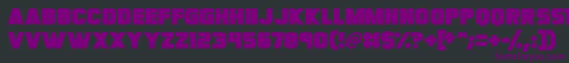 Megabomb Font – Purple Fonts on Black Background