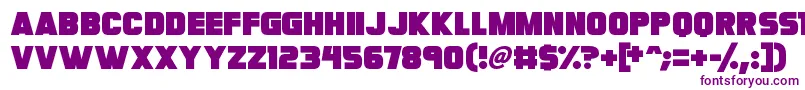 Шрифт Megabomb – фиолетовые шрифты на белом фоне