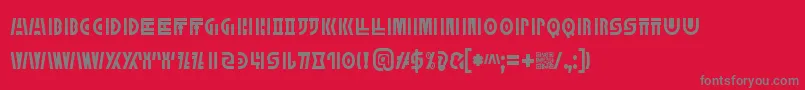 fuente MegaDose – Fuentes Grises Sobre Fondo Rojo