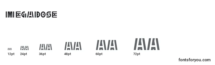 Размеры шрифта MegaDose