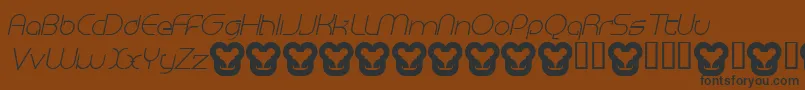 MEGAI    Font – Black Fonts on Brown Background