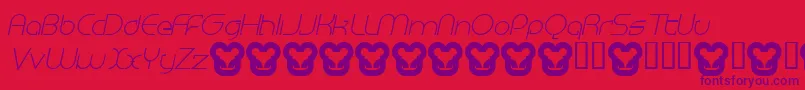 MEGAI    Font – Purple Fonts on Red Background