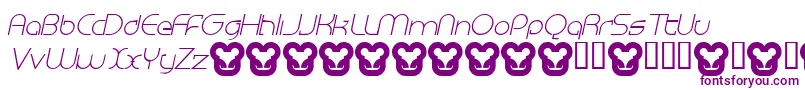 MEGAI    Font – Purple Fonts on White Background