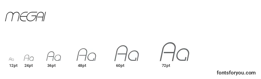 MEGAI    (133969) Font Sizes