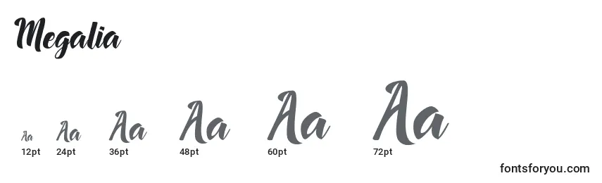 Megalia Font Sizes