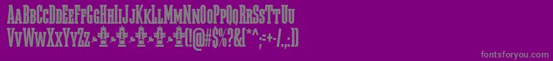 Police Megalito Slab SC FFP – polices grises sur fond violet