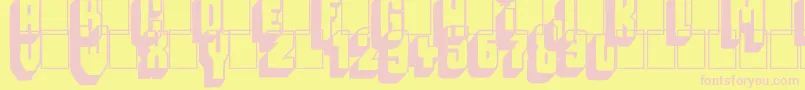 Więcej informacji o czcionce Megalopolis off Czcionka Megalopolis off – różowe czcionki na żółtym tle