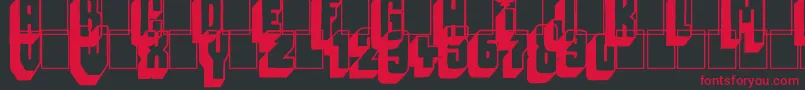Megalopolis off Font – Red Fonts on Black Background