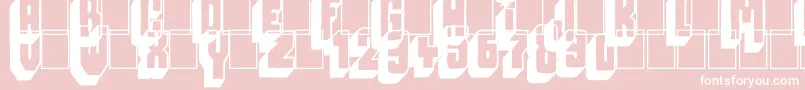 Megalopolis off Font – White Fonts on Pink Background