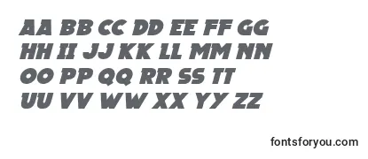Schriftart Megalopolis X Italic