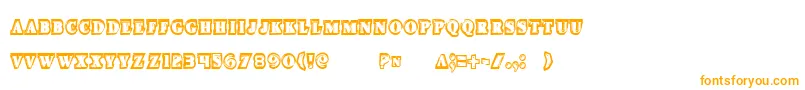 Iceboxartcond Font – Orange Fonts on White Background