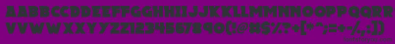 Megalopolis X Font – Black Fonts on Purple Background