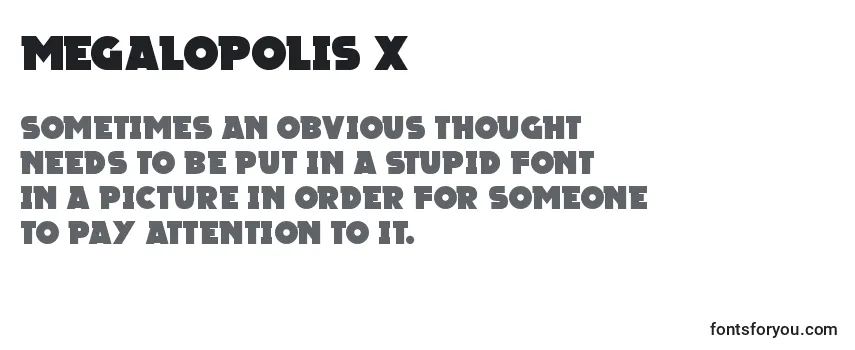 Megalopolis X (133980) Font