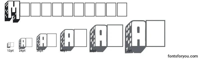 Megalopolis Font Sizes