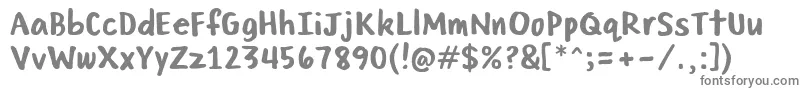 MegaMarker Font – Gray Fonts on White Background
