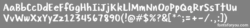 MegaMarker Font – White Fonts on Gray Background
