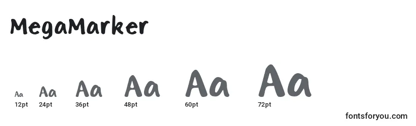 MegaMarker Font Sizes
