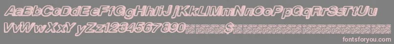 Megaphilia Font – Pink Fonts on Gray Background