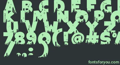 Megapoliscape font – Green Fonts On Black Background