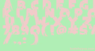 Megapoliscape font – Pink Fonts On Green Background