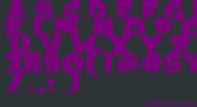 Megapoliscape font – Purple Fonts On Black Background