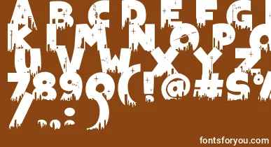 Megapoliscape font – White Fonts On Brown Background