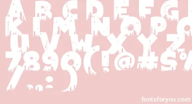 Megapoliscape font – White Fonts On Pink Background