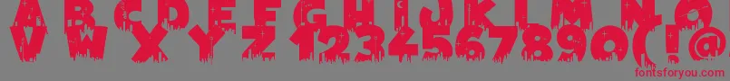 Megapoliscape Font – Red Fonts on Gray Background
