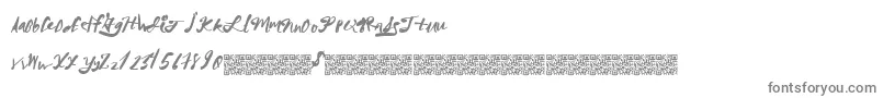 MegaRiches-Schriftart – Graue Schriften